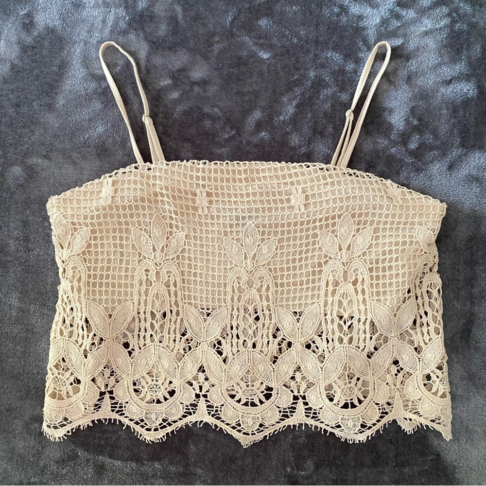 Express crochet cropped camisole